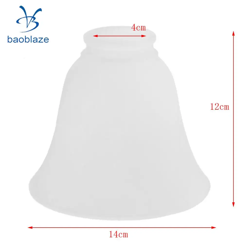 Replacement Ceiling Fan Vanity Chandelier Frosted And Clear Glass Shade #1