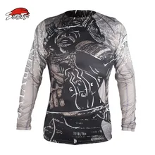 SUOTF Black Japanese Samurai Shogunate Combat mma boxing clothing Training Fitness Wearing Fierce Boxing jerseys tiger muay thai