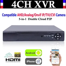 Upgrade CCTV 4CH Channel 1080P NVR AHD TVI CVI DVR+1080N 5-in-1 Video Recorder Compatibile AHD/Analog/Onvif IP/TVI/CVI Camera