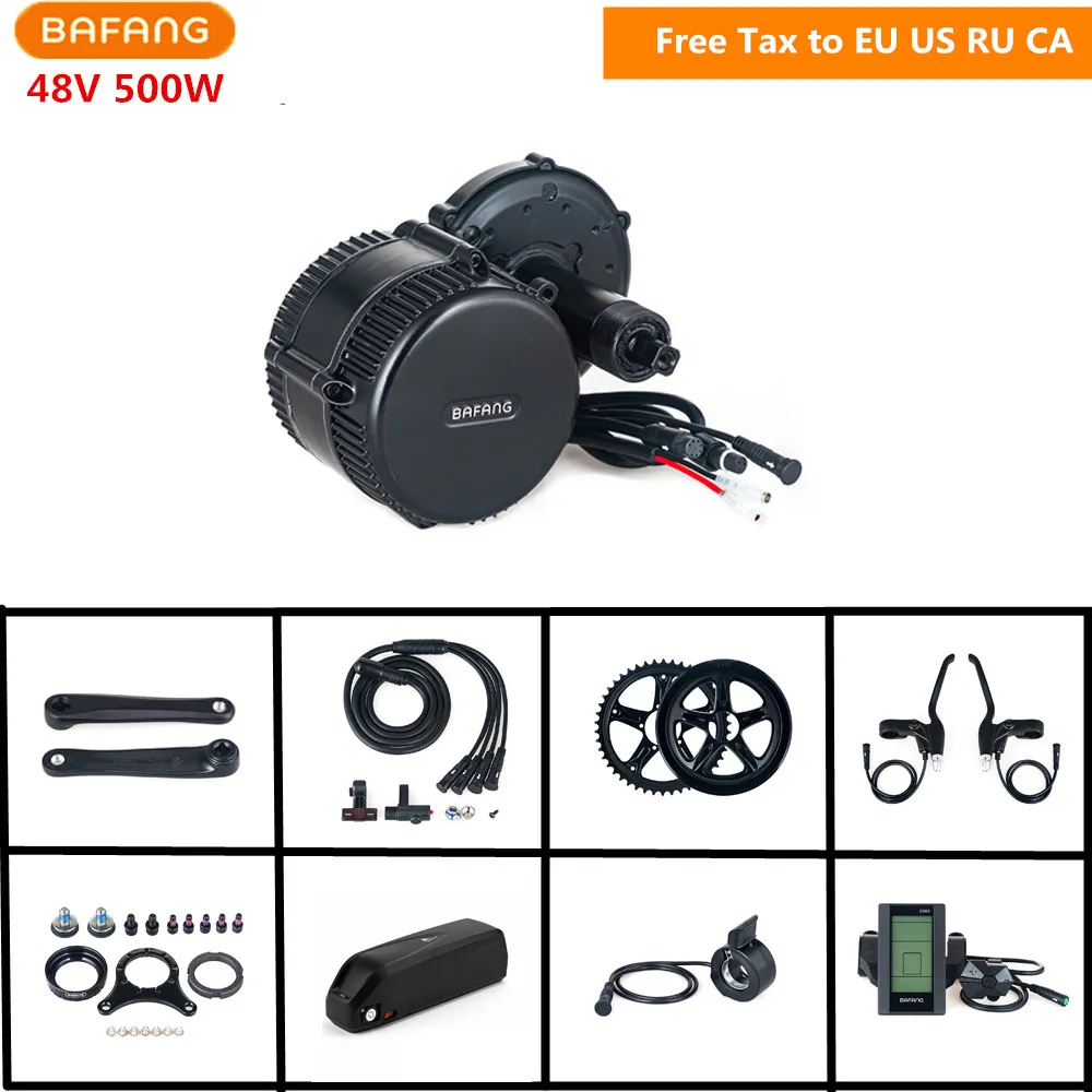 Best 48V 500W Bafang 8fun BBS02B Mid Crank Drive Motor Conversion Kits LCD Display Electric Bike Kits With 48V 17AH Lithium Battery 0 Best 48V 500W Bafang 8fun BBS02B Mid Crank Drive Motor Conversion Kits LCD Display Electric Bike Kits With 48V 17AH Lithium Battery 0