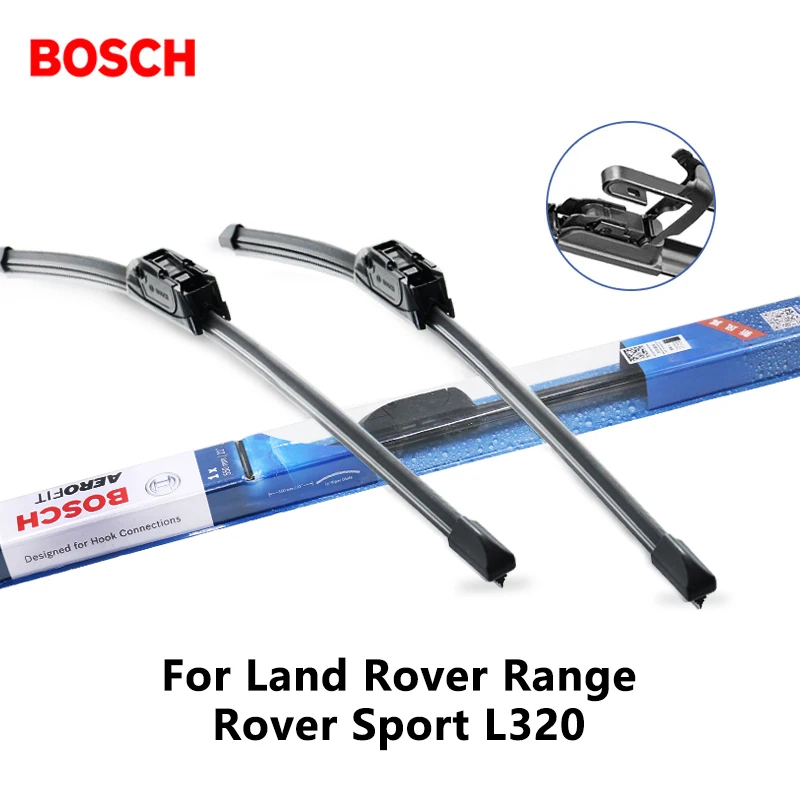 2 шт./компл. BOSCH стеклоочистителей для Ленд Ровер Range Rover Sport(Land Rover Range Rover Sport L320 2"& 22" Fit крючок оружия 2005 2006 2007 2008 2009 2010 2011 20