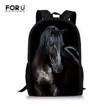 FORUDESIGNS/Galaxy рюкзаки с рисунком лошади детская школьная сумка для девочек модная сумка Mochila для мальчиков повседневная сумка Mochila