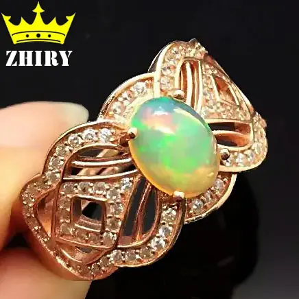 

Natural fire opal ring Genuine Solid 925 sterling silver precious gem stone rings woman jewelry