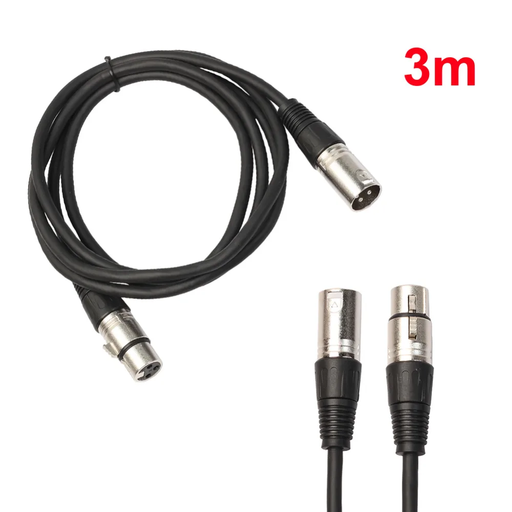 3 Pin XLR Microphone Cable Male To Female Mic Balanced Patch Lead Mic