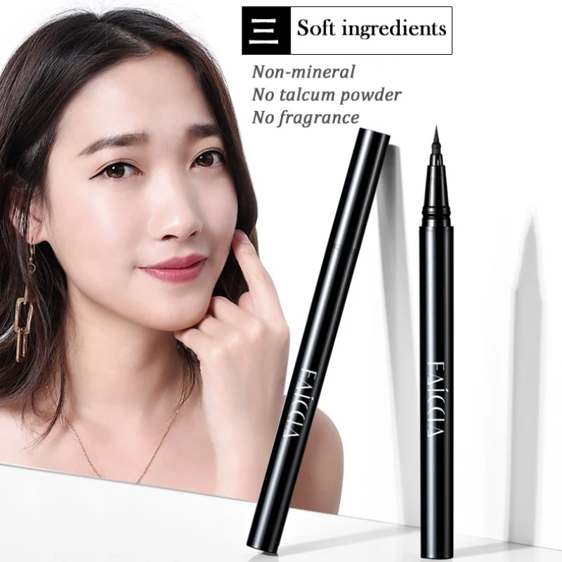 1PC Black Eyeliner Pencil Best Waterproof Liquid Eye liner Pen High Pigment & Long Lasting Makeup Eyeliner