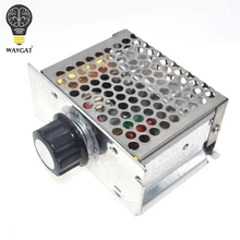 Professional Voltage Regulators 4000W 220V High Power SCR Speed Controller Electronic Voltage Regulator Governor Thermostat BS