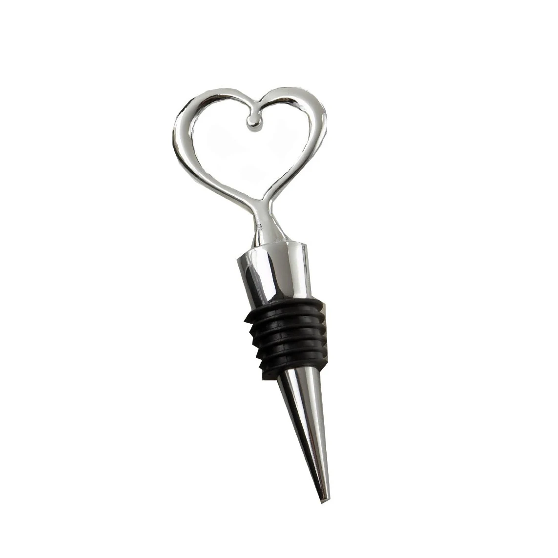 Bottle Stopper Heart Chromein Other Bar Accessories from Home & Garden