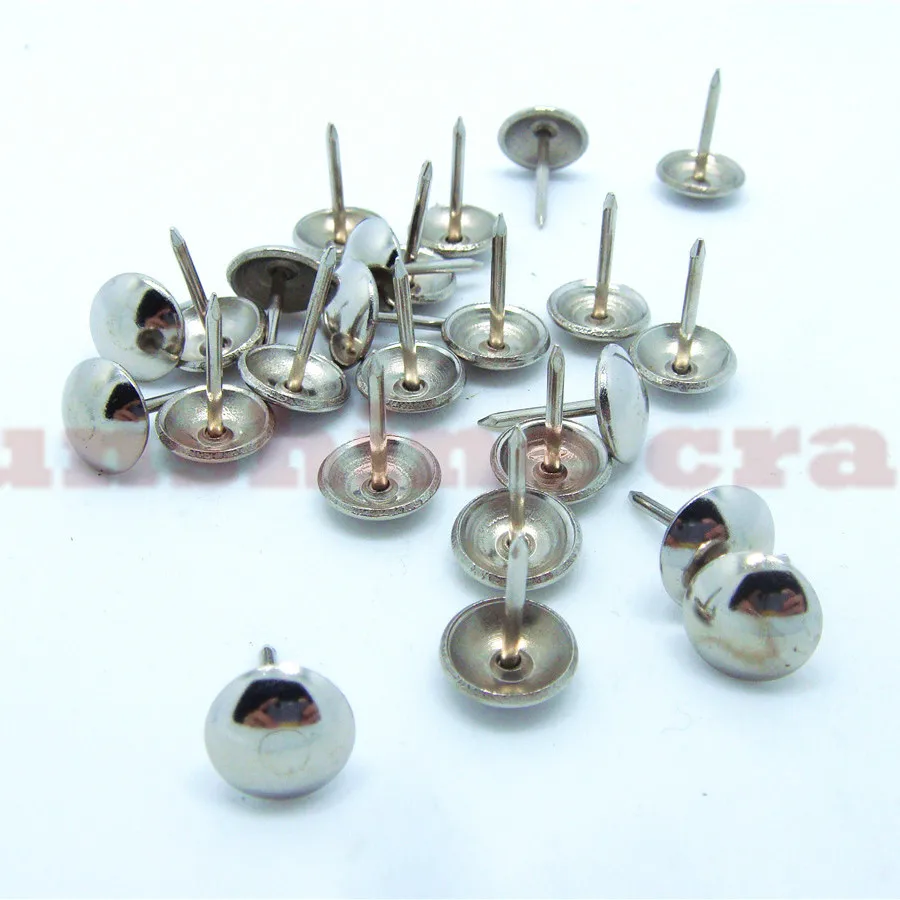 100pcs 11*17mm silver color metal box rivets screw diy woodworking