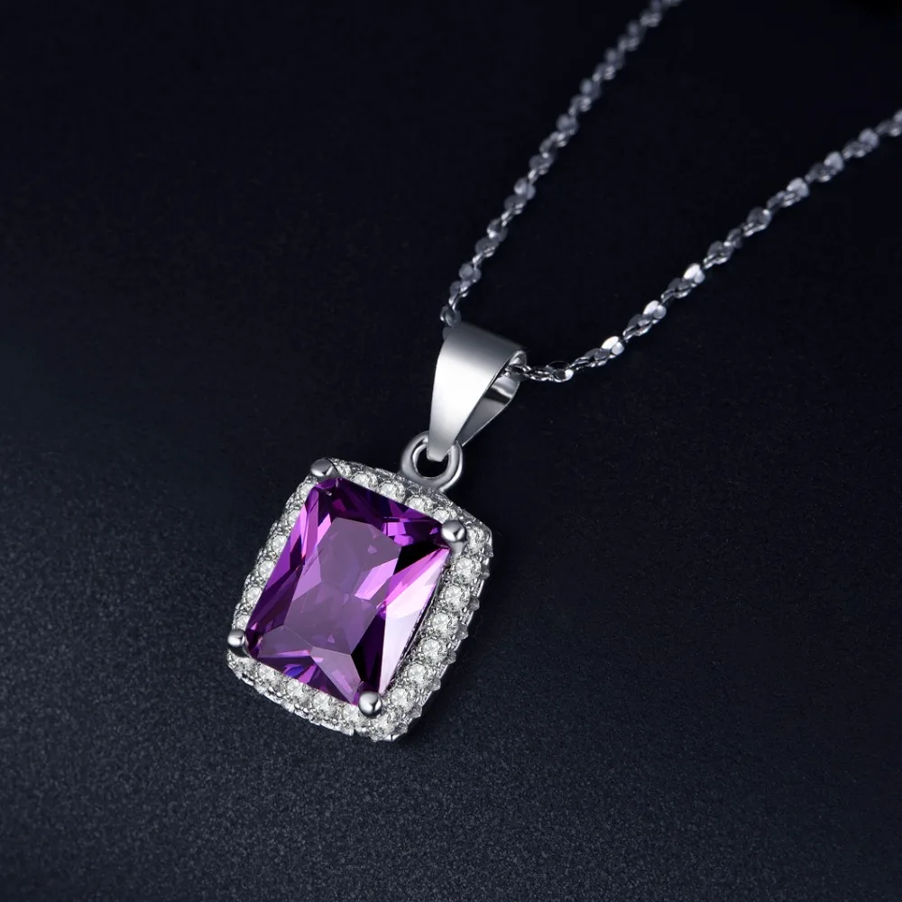 Большая Акция 2ct Реальный 925 Серебряный кулон элемент 5A циркон ожерелье для