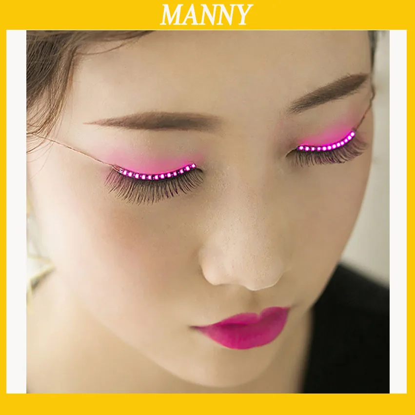 

5 sets LED Light Eyelashes For Party Creative Party Accessory Light Lashes Free Shipping