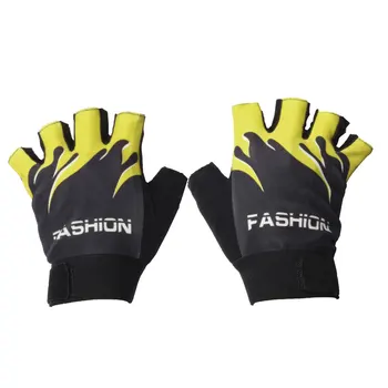 

Newest 1 Pair Outdoor Sports Gloves Summer Half Finger Mittens Shockproof Non-Slip Cycling MTB Bike Gloves Nylon Bicycle Gloves