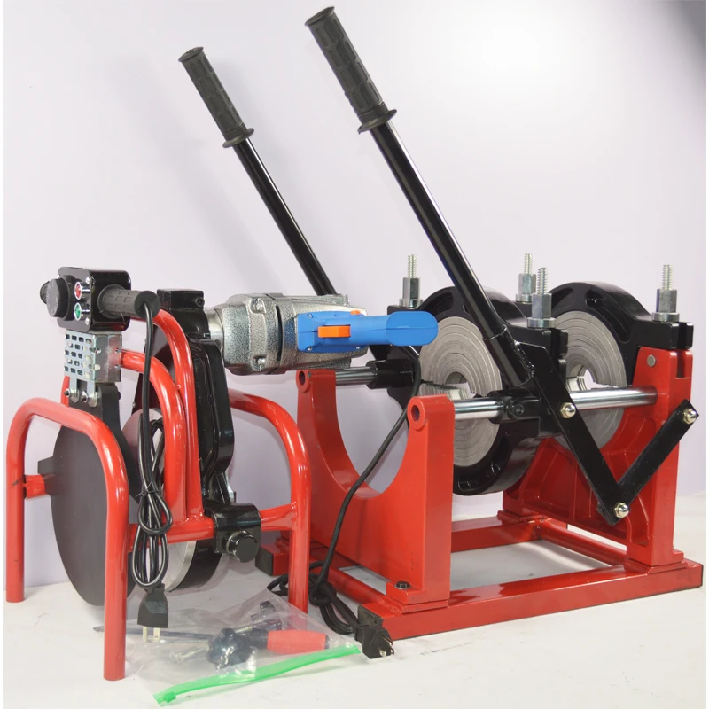 

New CE 220V 2.5 inch-6 inch (63-160mm) Hand Push Type Pipe Hot Melt Machine Welding Machine Butt Fusion Welder Tool For PE PPR