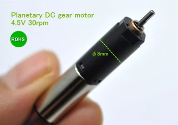

1X 8mm hollow cup Planetary DC gear motor 4.5V 30rpm 546:1