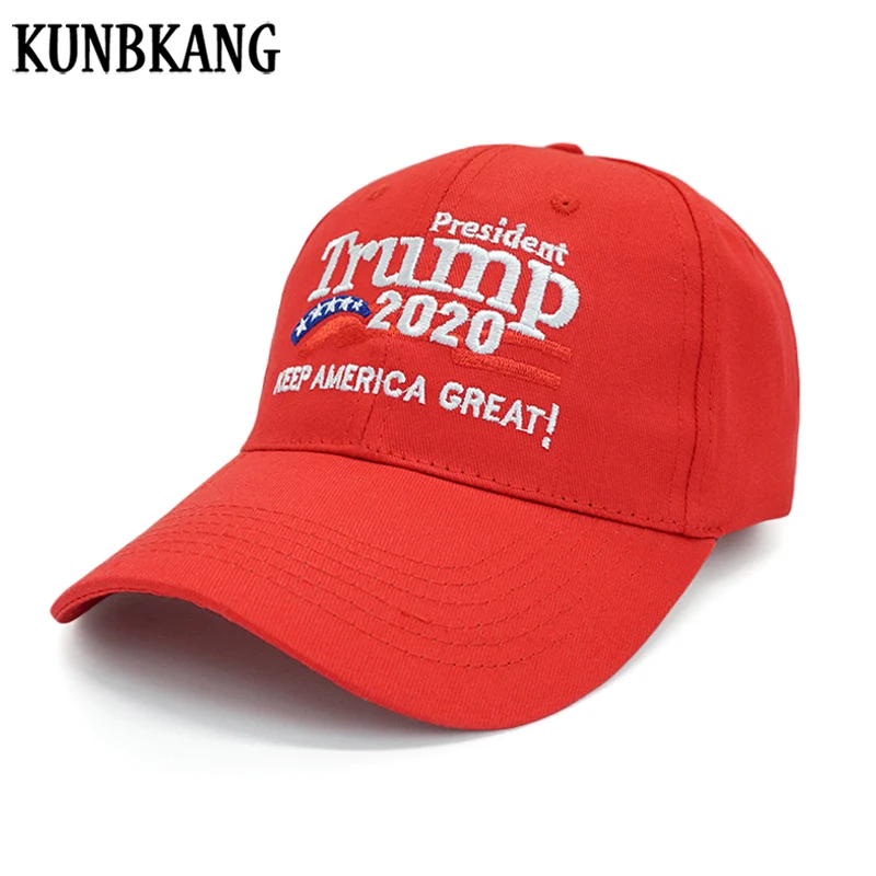 

New Donald Trump 2020 Hat USA Baseball Cap Keep America Great President Hat Red Snapback Bone Embroidered Trump Cap Wholesale