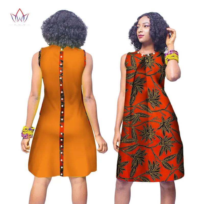 

Summer Africa Fashion Dress for Women Dresses Bazin Riche Wax Print Fabric Party Dresses Sexy Strapless Dress For Girls WY3056