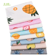 Chainho, новая серия фруктового рисунка, печатная твиловая, хлопковая ткань, для шитья своими руками, Детские простыни, подушки, материал, CC296