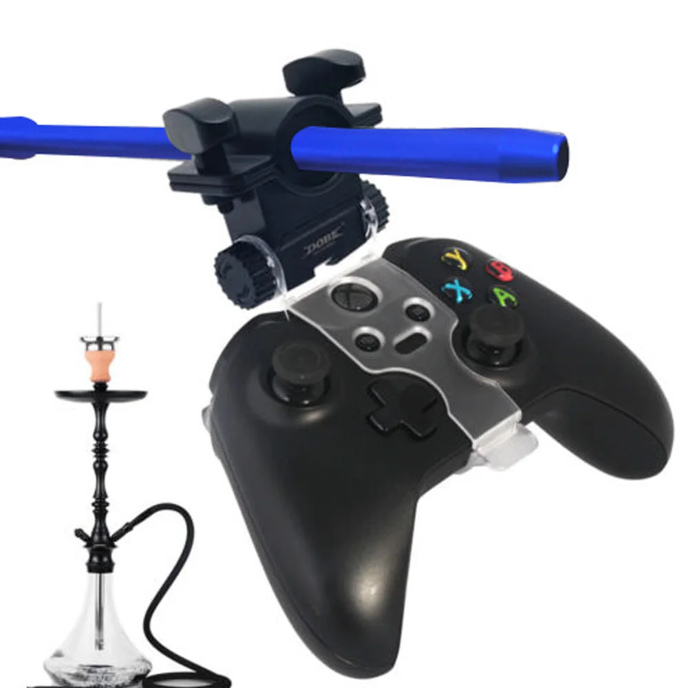 

HORNET Hookah Smoke Play Hose Shisha Holder Aluminum Handle Holder For PS4 Slim Pro Game Controller Chicha Narguile Accessories
