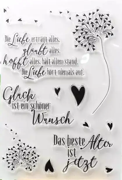 

German Dandelion Clear Stamp Or stamp for DIY Scrapbooking/Card Making/Kids Fun Decoration Supplies A413