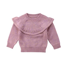 

Newborn Kids Infant Baby Girls Sweater Ruffle Warm Winter Jumper Pullover Tops