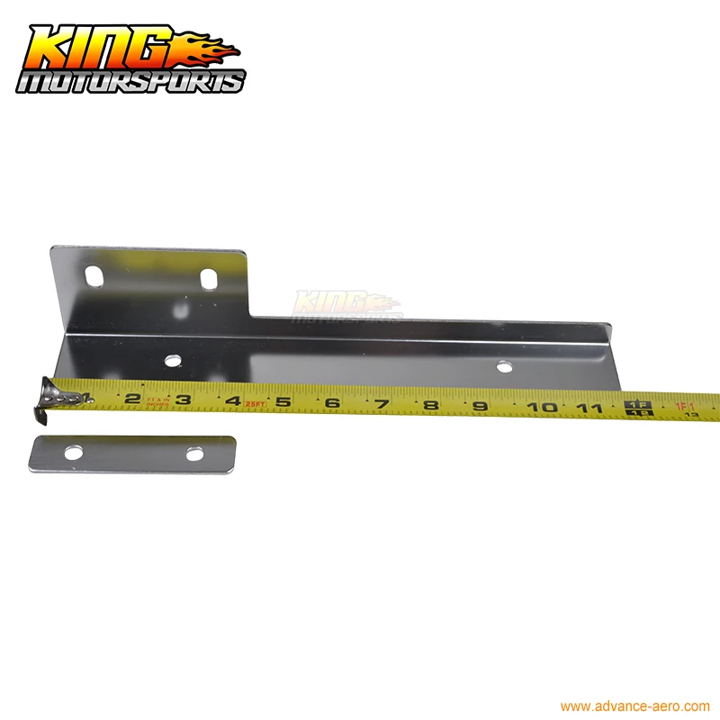 Black Front Bumper License Plate Relocator Bracket Holder JDM Bar for Dodge