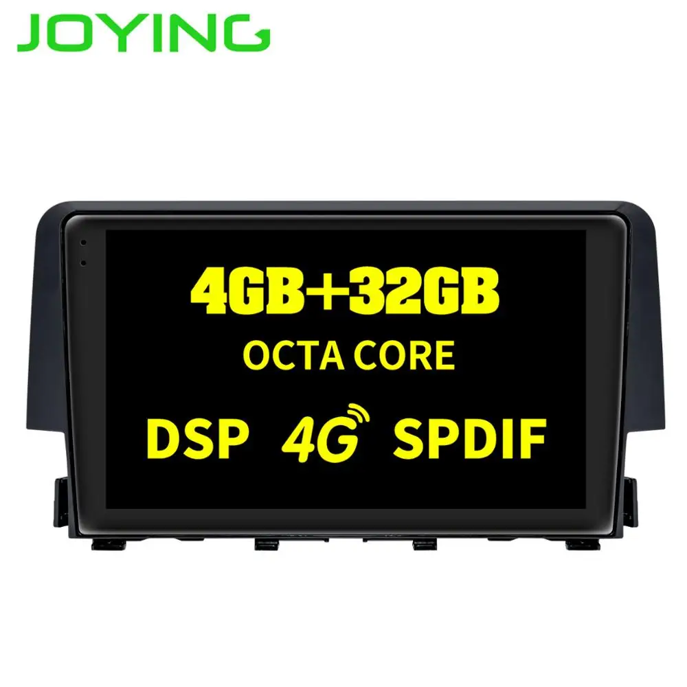 

Joying Android 8.1 Car GPS Multimedia Video Player For Honda Civic 2016 2017 with Octa Core 9" 4G Car Auto GPS Navigation Stereo
