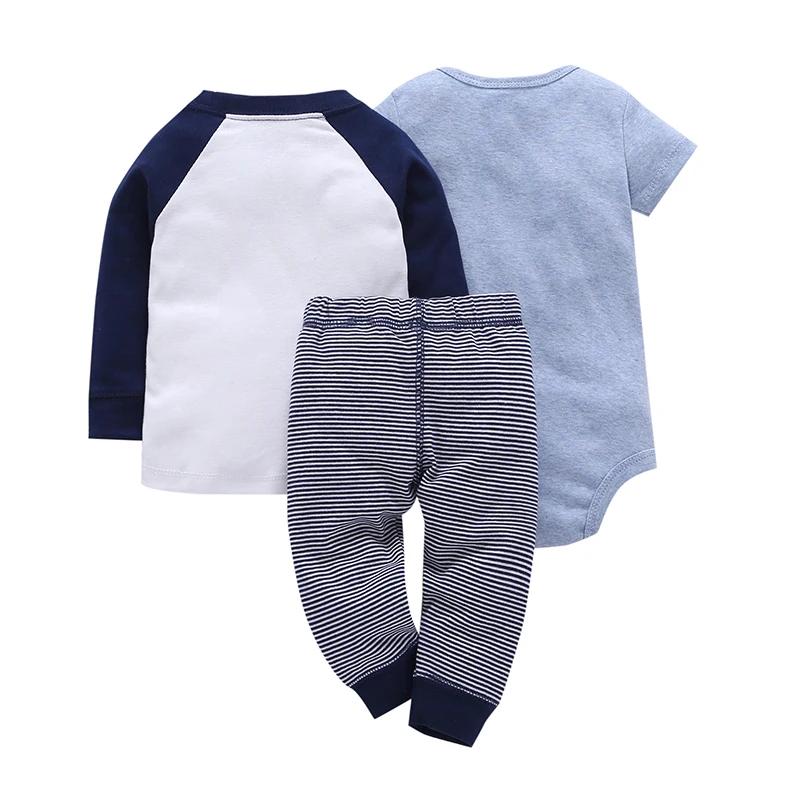 Baby Time-limited New Arrival Fashion Cotton Worsted Infant Clothes Girl Set 3 Unids Rugby Football Pants 2 Climbing D 2019