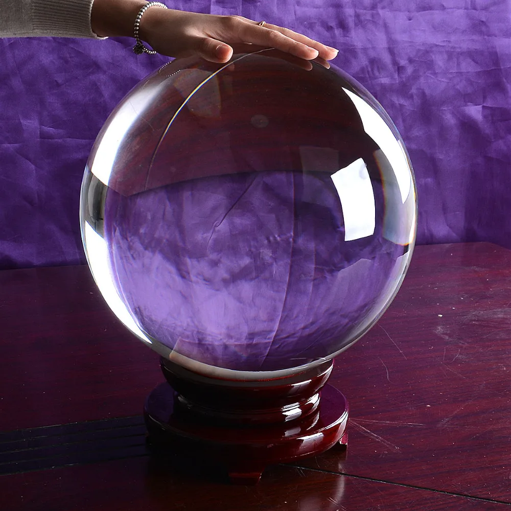 Склад в США, огромный кварцевый хрустальный шар 400 мм, сферические настольные украшения, центральные уникальные подарки