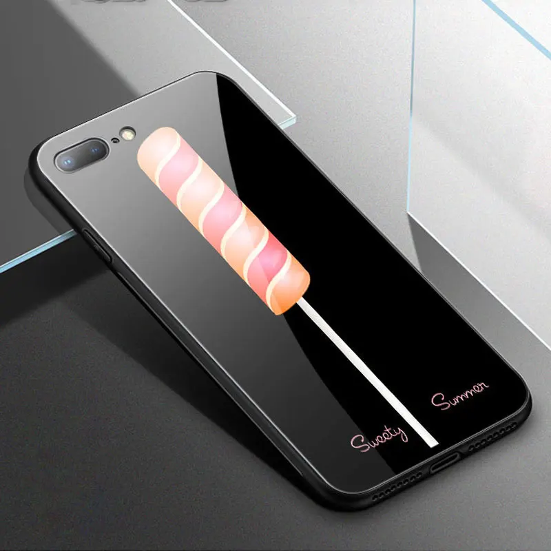 2019 new hot luxury tempered glass phone case for iPhone X XS XR MAX cute back cover iphone 7Plus 6 6S 7 8 Plus wholesale | Мобильные