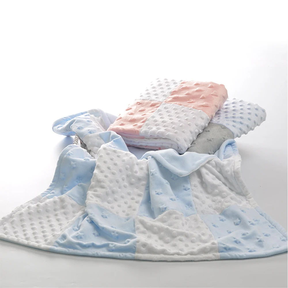 Skin friendly Soft baby Blanket mutiple use Polar Fleece Double Layer