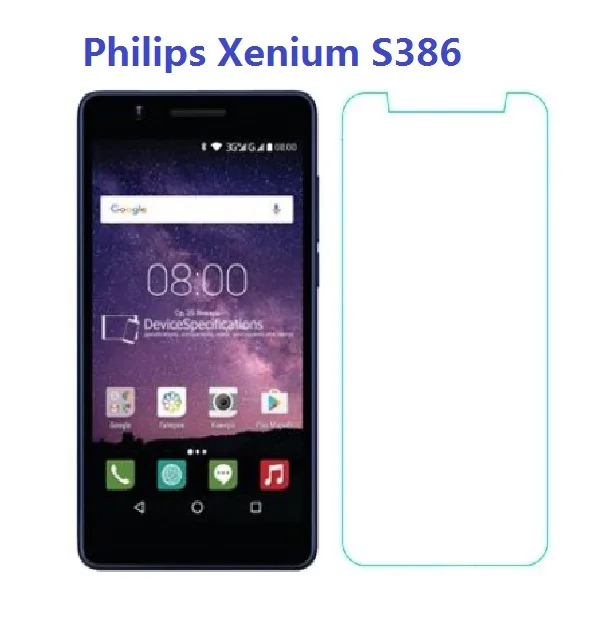 Закаленное стекло для Philips Xenium S386 защита экрана 9H 2.5D защитная пленка телефона