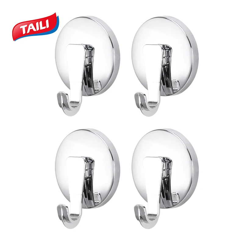 TAILI Chromed Suction Cup Kitchen Hooks For Towel Hooks Vacuum Bathroom Wall Hook Heavy Duty Vacuum Suction Hooks