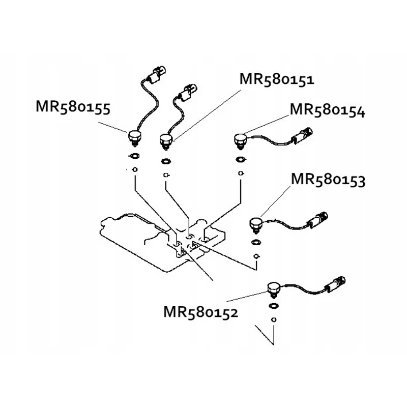 5 шт./лот T/F переключатель положения переключения передач для Mitsubishi Montero Pajero Shogun MR580151 MR580152 MR580153 MR580154 MR580155