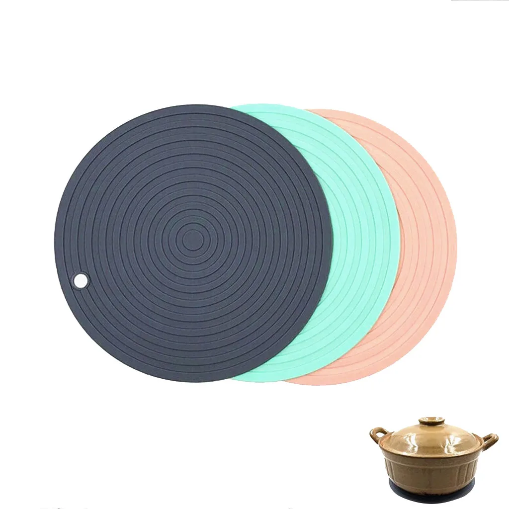 

Cup pot insulation mat Silicone Non-Slip Mat Bowl Coaster Square Table Placemat Kitchen Anti-hot Pad kitchen tools#p25
