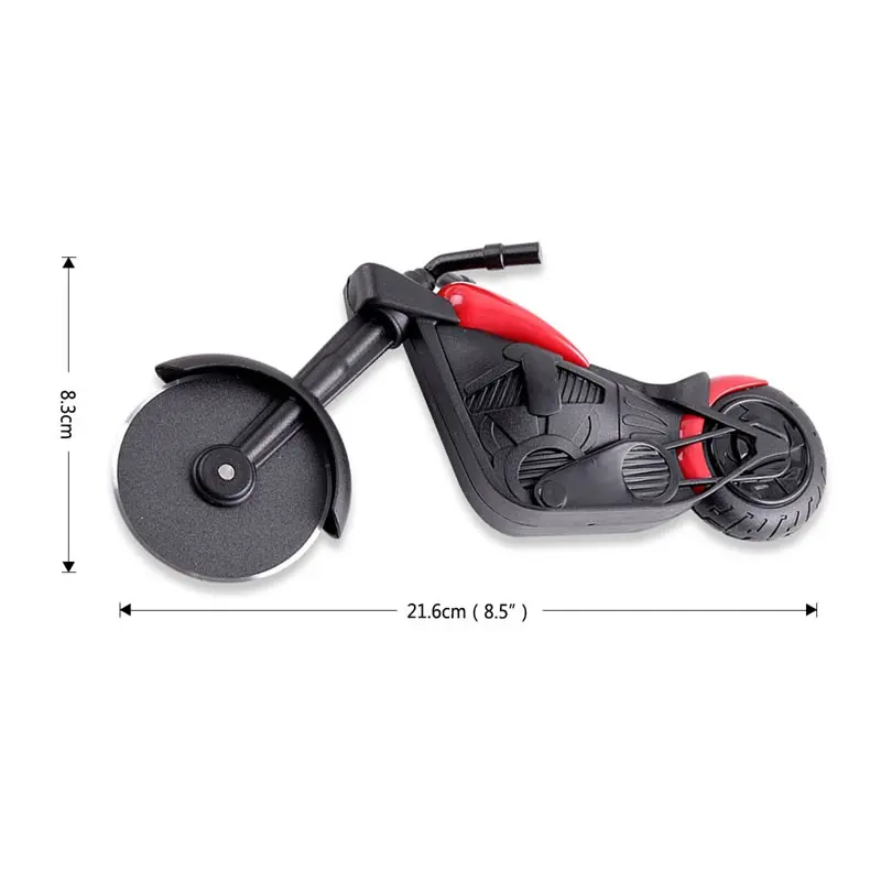 Upspirit Motorcycle Shape Pizza Roller Pizza Knife Cooking Utensils Pizza Tools Cake Tools Peel Wheels Scissors Baking Supplies