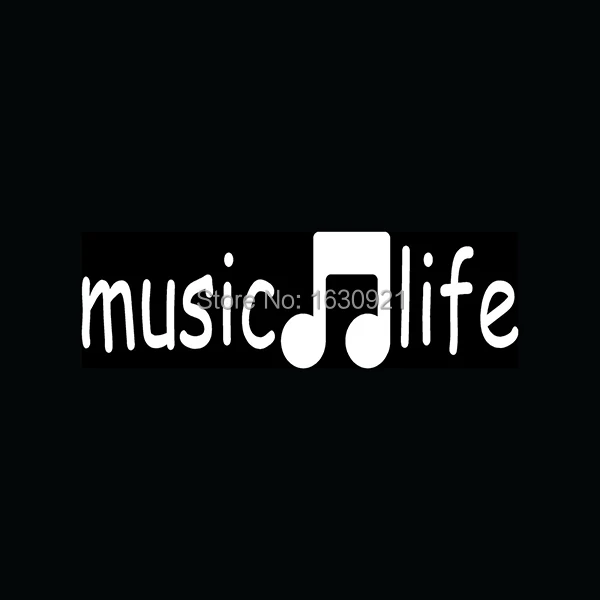 Piano w//Music Notes White Vinyl Car Window Sticker Cutout Decal