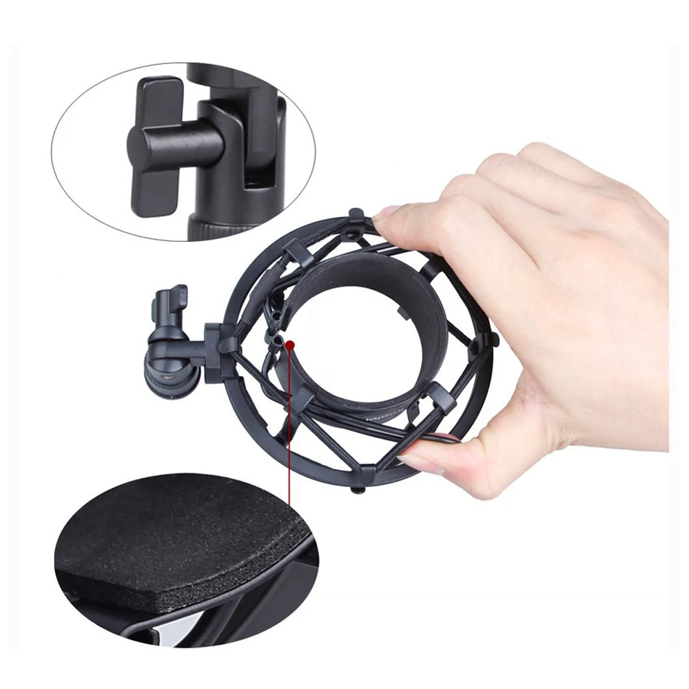 HOT miniphone Shock Mount 50 мм для конденсатора диаметром 48 54 черного цвета|shock mount|mount shockshock