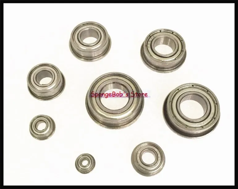 

50pcs/Lot F683ZZ F683 ZZ 3x7x3mm Flange Bearing Thin Wall Deep Groove Ball Bearing Mini Ball Bearing