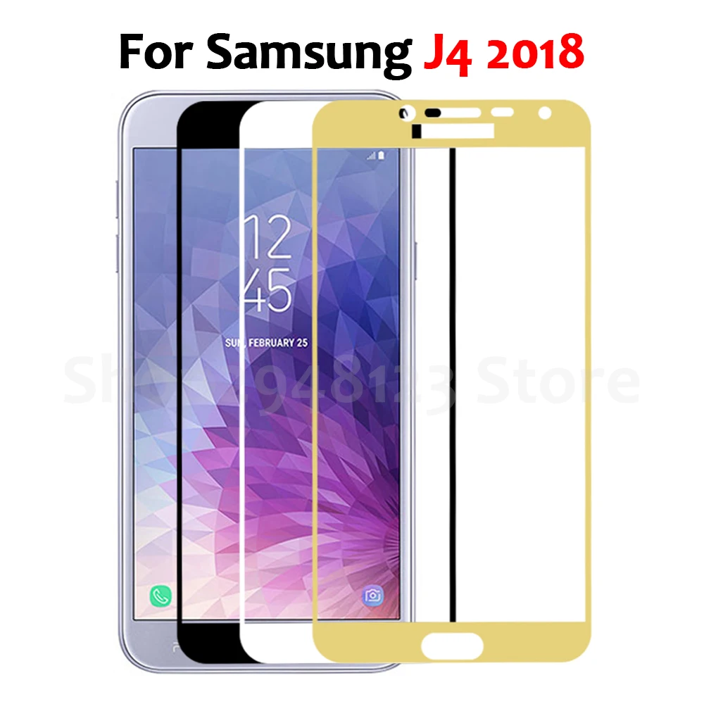 Закаленное стекло для Samsung J4 2018 защитная пленка Galaxy J400 J400F SM покрытие экрана