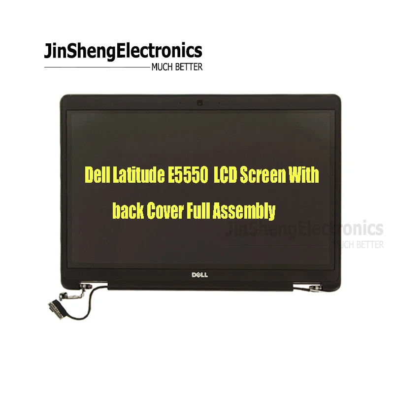 

100% Perfect working For Dell latitude E5550 15.6'' LCD Display Back Cover Hinges Touch screen Digitizer Complete Assembly