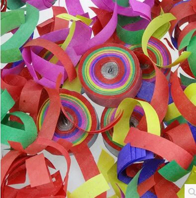 100pcs per lot Colorful handthrow Paper Confetti Roll 1.2*4.5cm