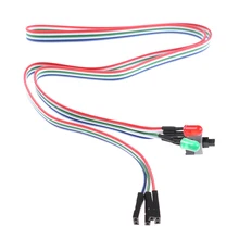 2019 yeni bilgisayar masaüstü bilgisayar kasası ATX güç sıfırlama anahtarı kablosu ile HDD led ışık R06 damla gemi(China)