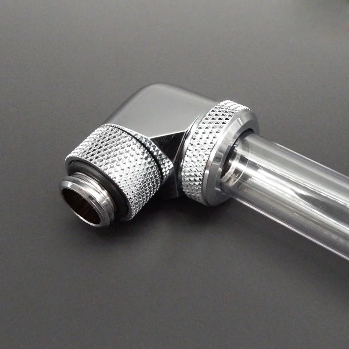 WinKool одноголовый 14 мм жесткие трубы фитинг серебряный черный