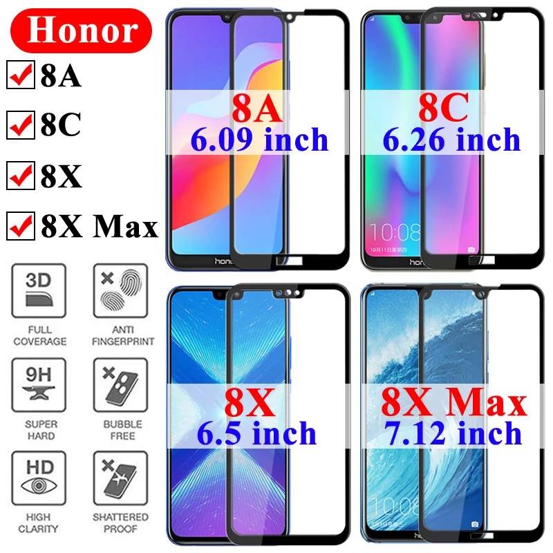 Бронированный лист для Huawei Honor 8X закаленное стекло Max 8xmax защитная пленка экрана X8