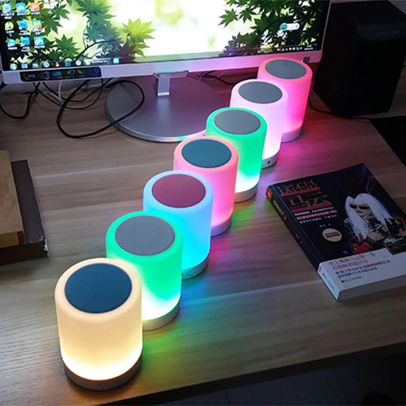 coloured desk lamp