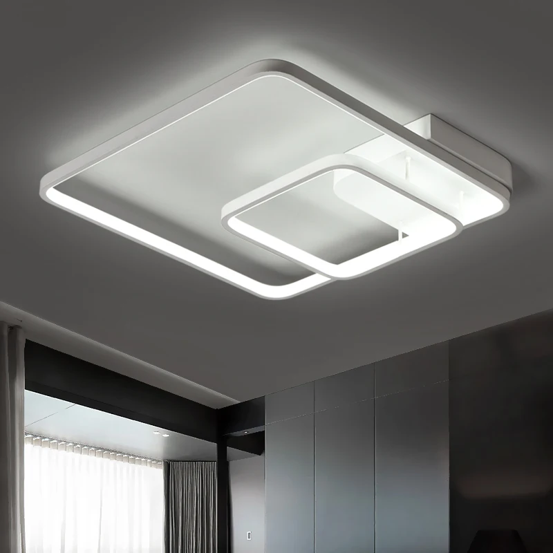 

Surface Mounted Square Modern Led Ceiling Lights For Study Room Bedroom Indoor Home Aluminum Lampshade Led Ceiling Lamp Fixtures