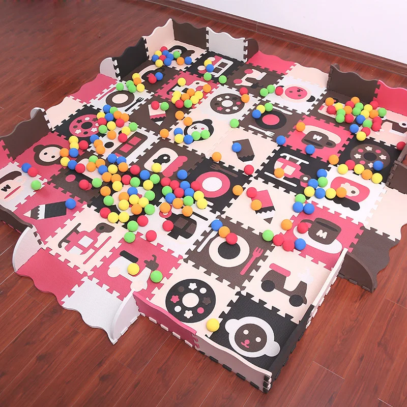 25pcs/set Children Play Mat Cushion Jigsaw Playmat for Kids Foam