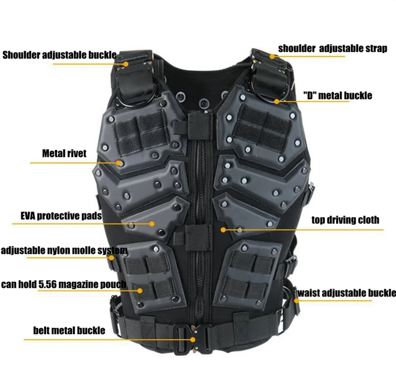 Страйкбол TF3 тактический жилет черный CS Пейнтбол защитный тактический жилет с 5,56 журнальными сумками