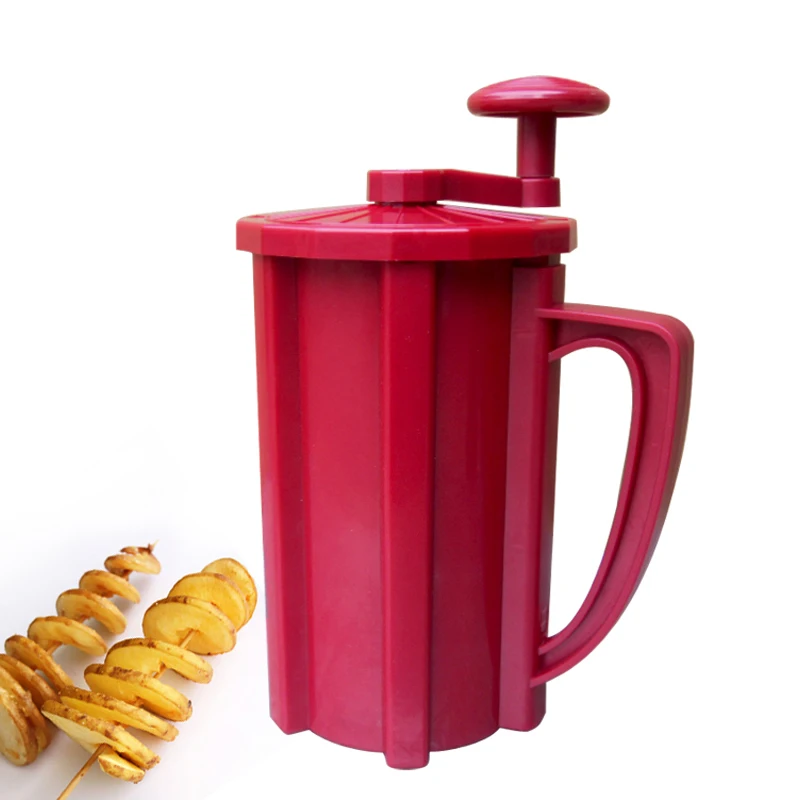  New Manual Stainless Steel Spiral Potato Slicer Potato Tower Kitchen Garget Fruits Vegetable Tools  - 32838153577