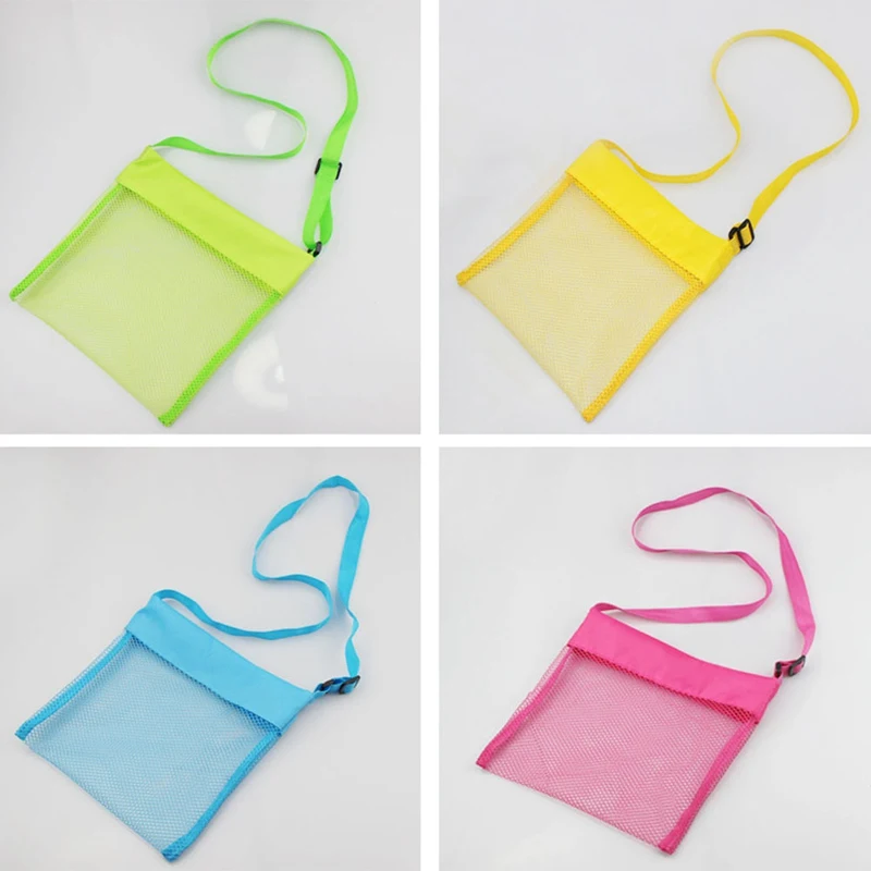 

Summer Mesh Outdoor Sports Bag Portable Kids Sand Shell Collection Beach Bag Children Kid Tote Pouch