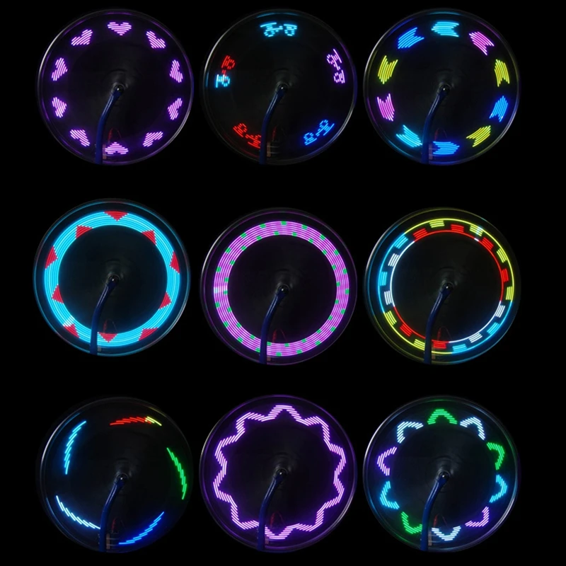 

14 LED Motorcycle Bicycle Bike Cycling Wheel Signal Tire Spoke Light 30 Changes